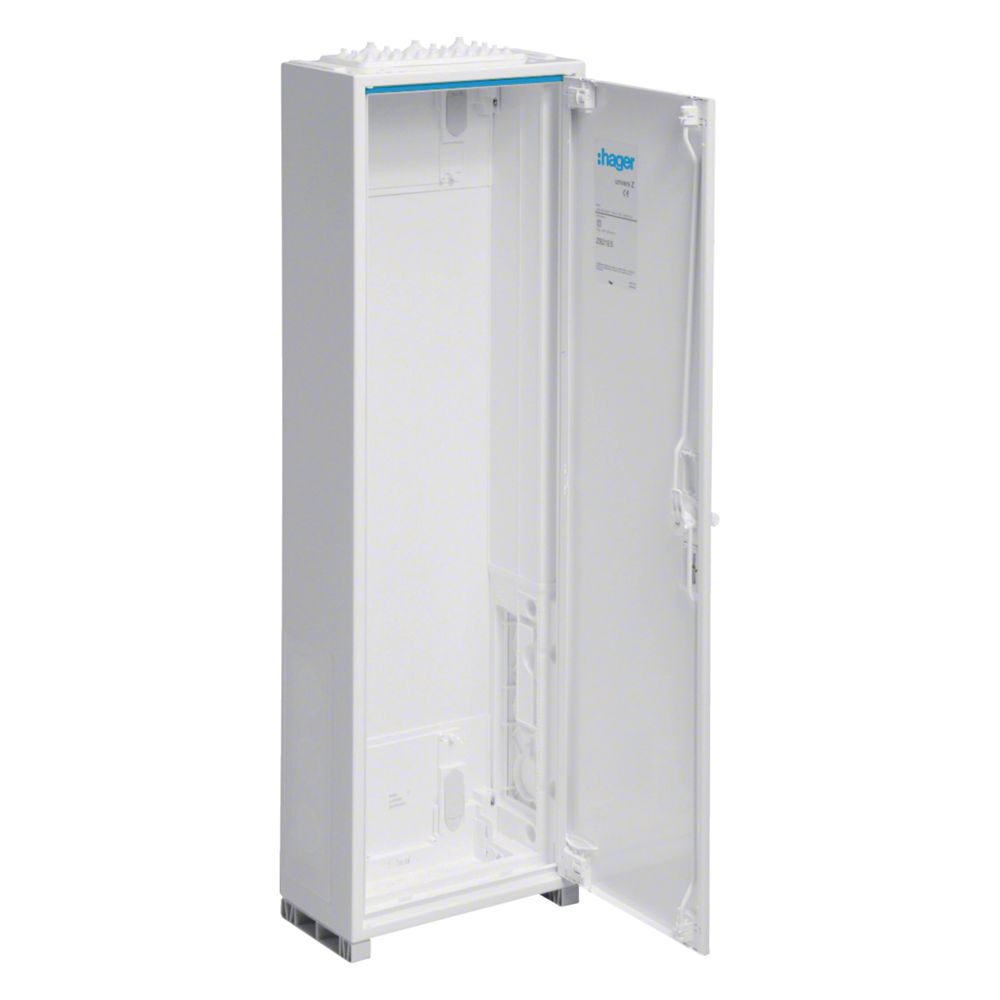 Armoire vide universZ Hager, 1100x300x160 mm, classe de protection II, IP44, 84 unités de rangement