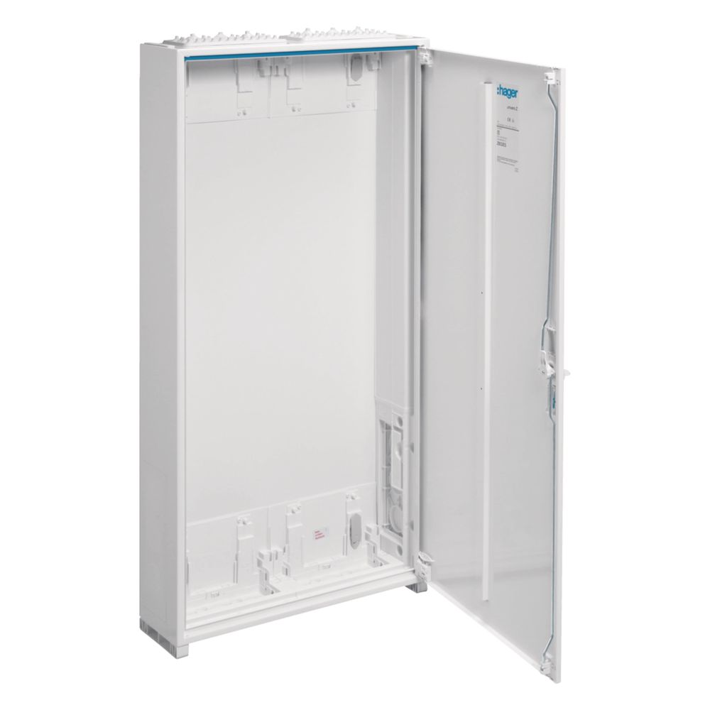 Armoire vide universZ Hager, 1100x550x160 mm, classe de protection II, IP44, 168 unités de place