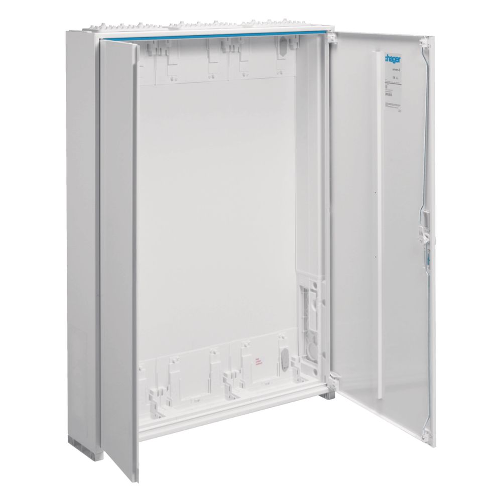 Armoire vide Hager universZ, 1100x800x160 mm, classe II, IP44, 252 unités de place