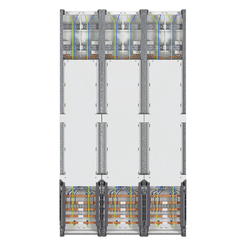 Champ complet Hager, coffret de comptage universZ, 1350 mm, 6 emplacements pour compteurs, 3 champs, version Hessen