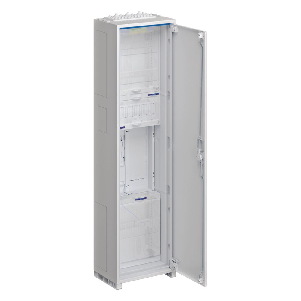 Armoire électrique complète univers Z Hager, 1 emplacement compteur, BKE-I, H 1100 mm, 1 champ
