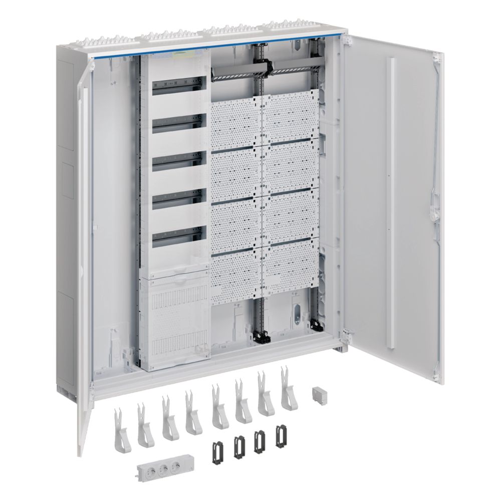 Armoire système Hager Multimedia universelle Z, 1100x1050x205 mm, SKII, IP44, VF-5rh/APZ, 4 champs