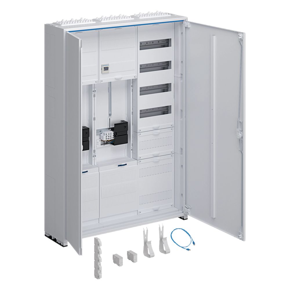 Armoire complète Hager, universelle Z, 1100x800x205 mm, SKII, IP44, 2ZP/VF-5rh/APZ, 3 compartiments, NRM