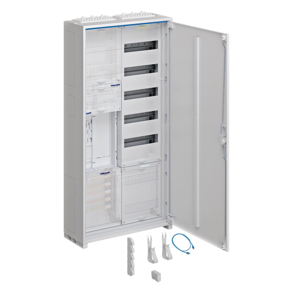 Hager Armoire complète Univers Z 1ZP BKE-I APZ VT5 H 1100 mm 2 champs HLAK-5p. ESA