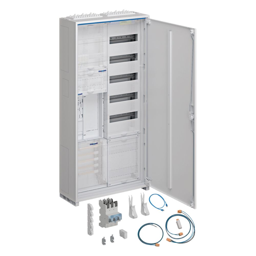 Armoire de distribution complète Hager universZ 1ZP BKE-I OKK VT5, APZ, SLS 40A, ESA, 1100x550x205 mm, IP44