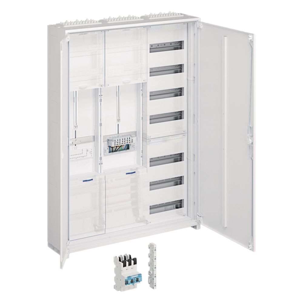 Armoire complète Hager, univers Z, 1 ZP, SG, VT7, 1100x800x205 mm, SKII, IP54, 2 champs, finition Luxe