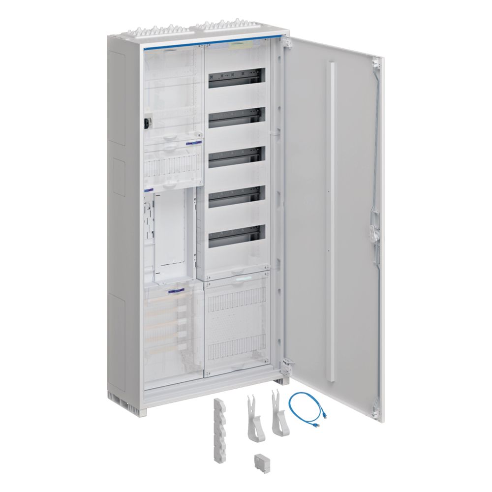 Armoire complète Hager, univers Z, 1 ZP, BKE-I, OKK, APZ, VT5, H 1100 mm, 2 champs, ESA