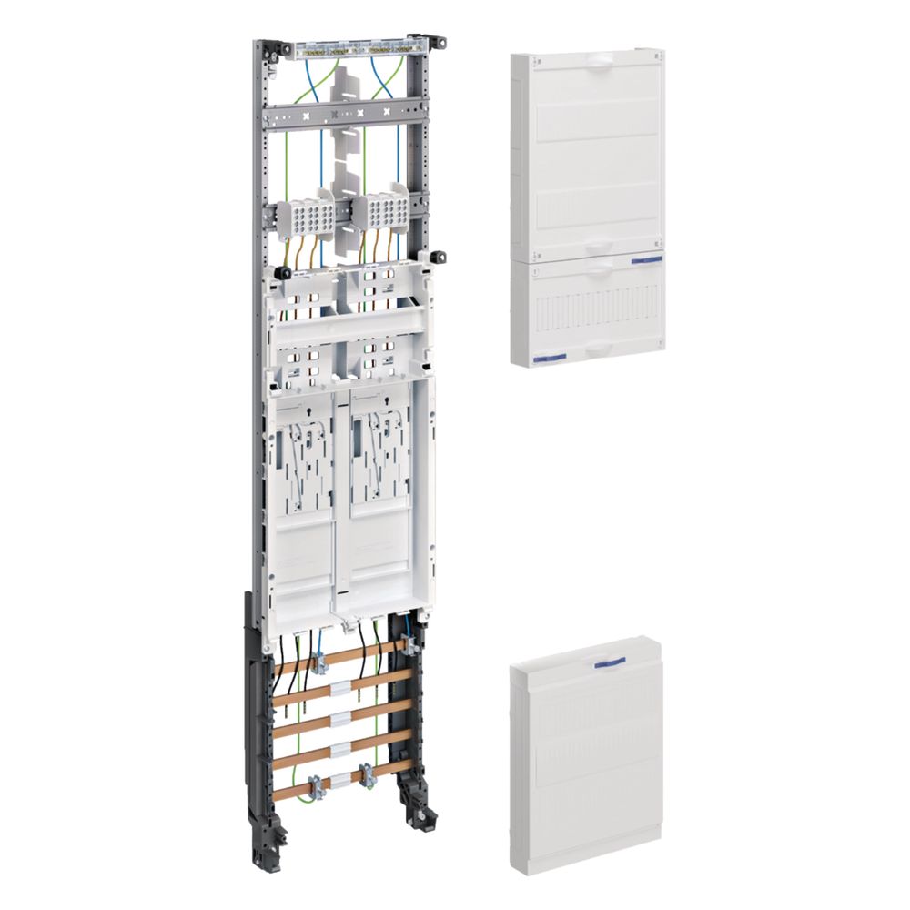 Hager Coffret complet, univers Z, champ de compteur, 2 emplacements de compteur, BKE-I, H 1050 mm, 1 module