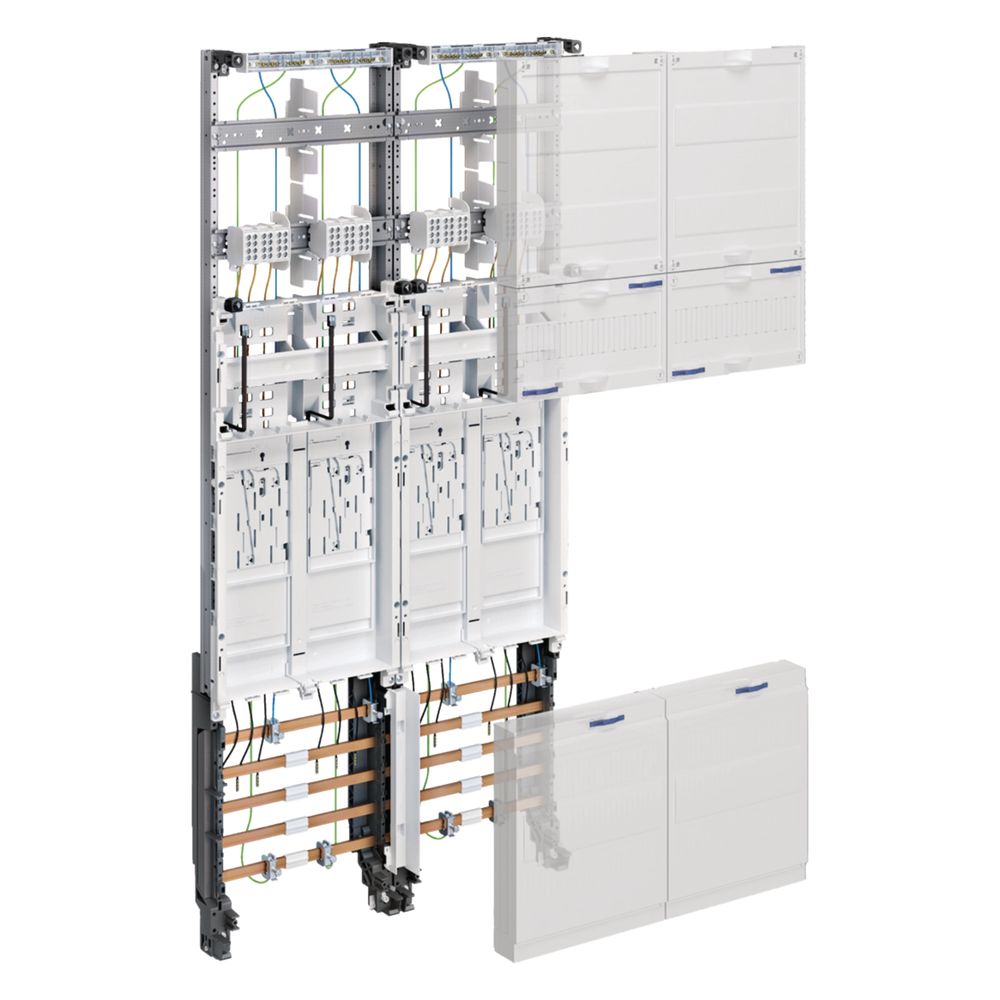 Hager Coffret complet, univers Z, 4 emplacements de compteur, BKE-I, OKK, H 1050 mm, 2 modules