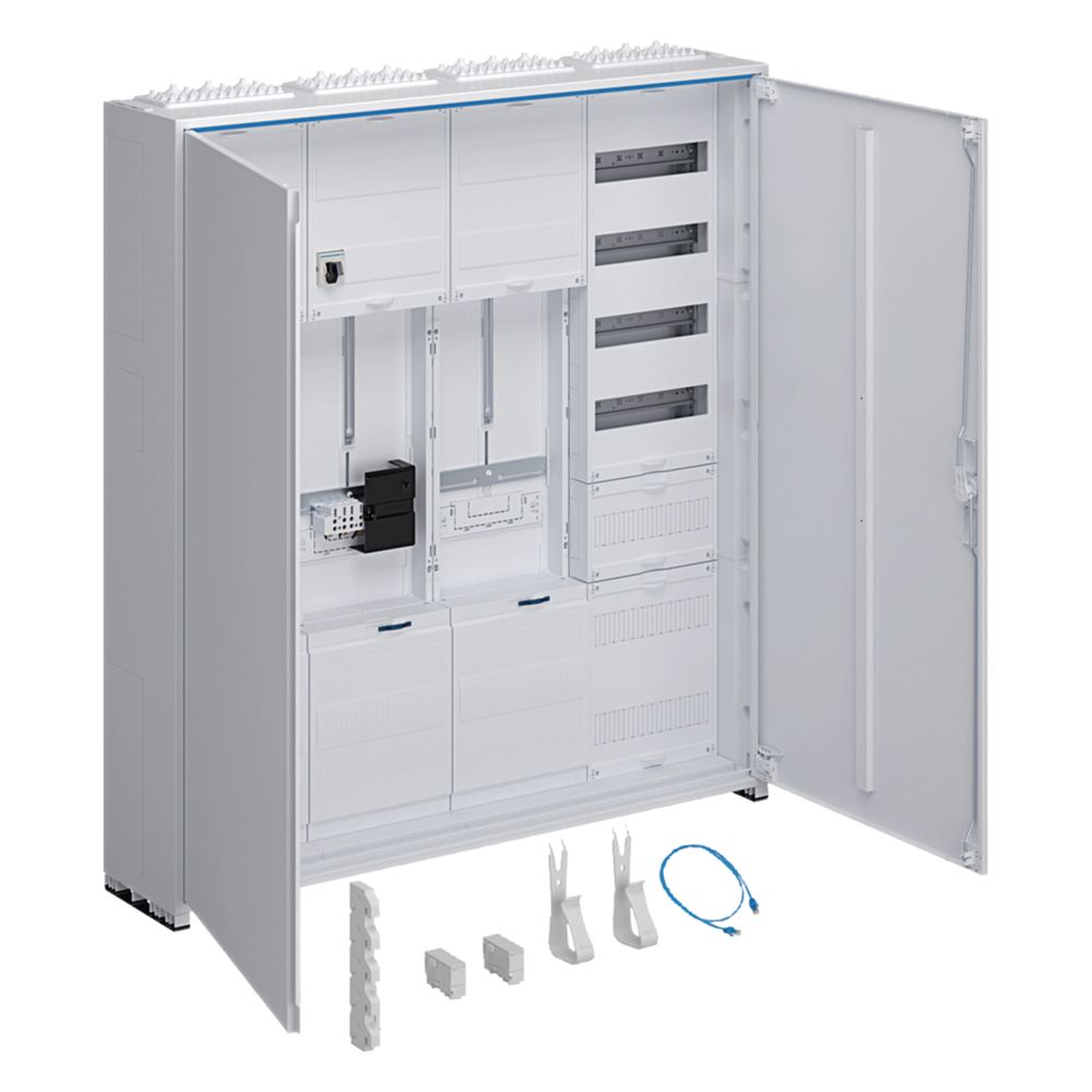 hager Armoire de distribution complète universelle Z 2ZP 3P. 1SG APZ VT5, H 1100 mm, 4 rangées, ZSK, ESA, ZY3N1LS