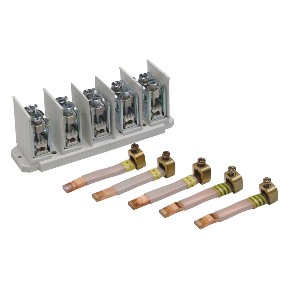 Kit de connexion Hager, universel, 5 pôles, serrage 35-95 mm², SaS 12x5, pour U84LS, alimentation latérale