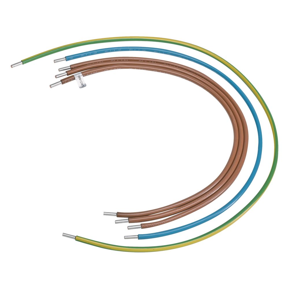 Harnais de câbles universel Hager, 16 mm², 5 conducteurs, L1, L2, L3, N, PE, 600/600/600/675/900 mm, H/H