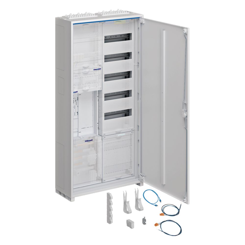 Armoire électrique complète Hager, univers Z, 1 ZP BKE-I, APZ, VT5, H 1100 mm, 2 champs