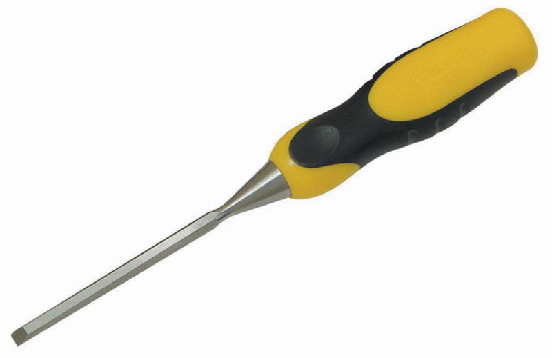 STANLEY Ciseau à bois Dynagrip, manche en plastique avec capuchon de frappe, 40 mm