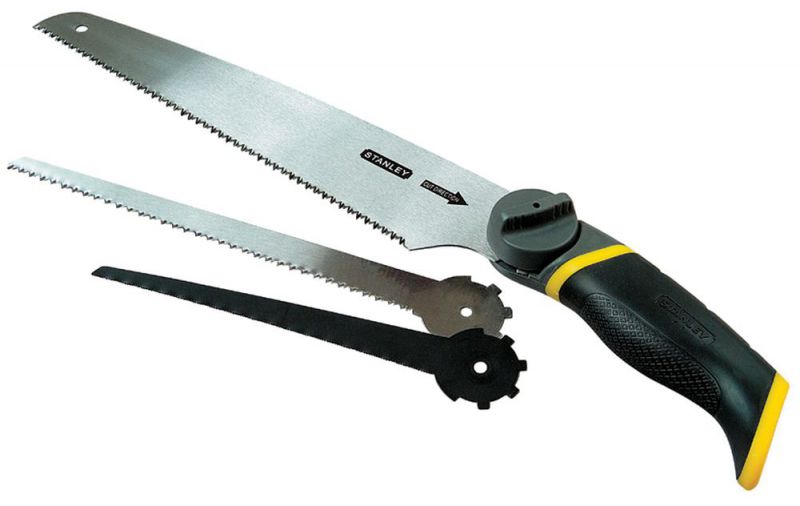 STANLEY Set de scies 3 en 1 lames universelles/métal/compas 11 / 6 / 8 Z