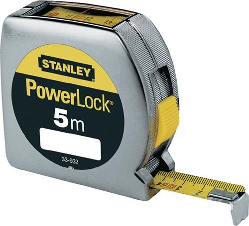 Stanley Mètre à ruban Powerlock boîtier PVC 5m/19mm