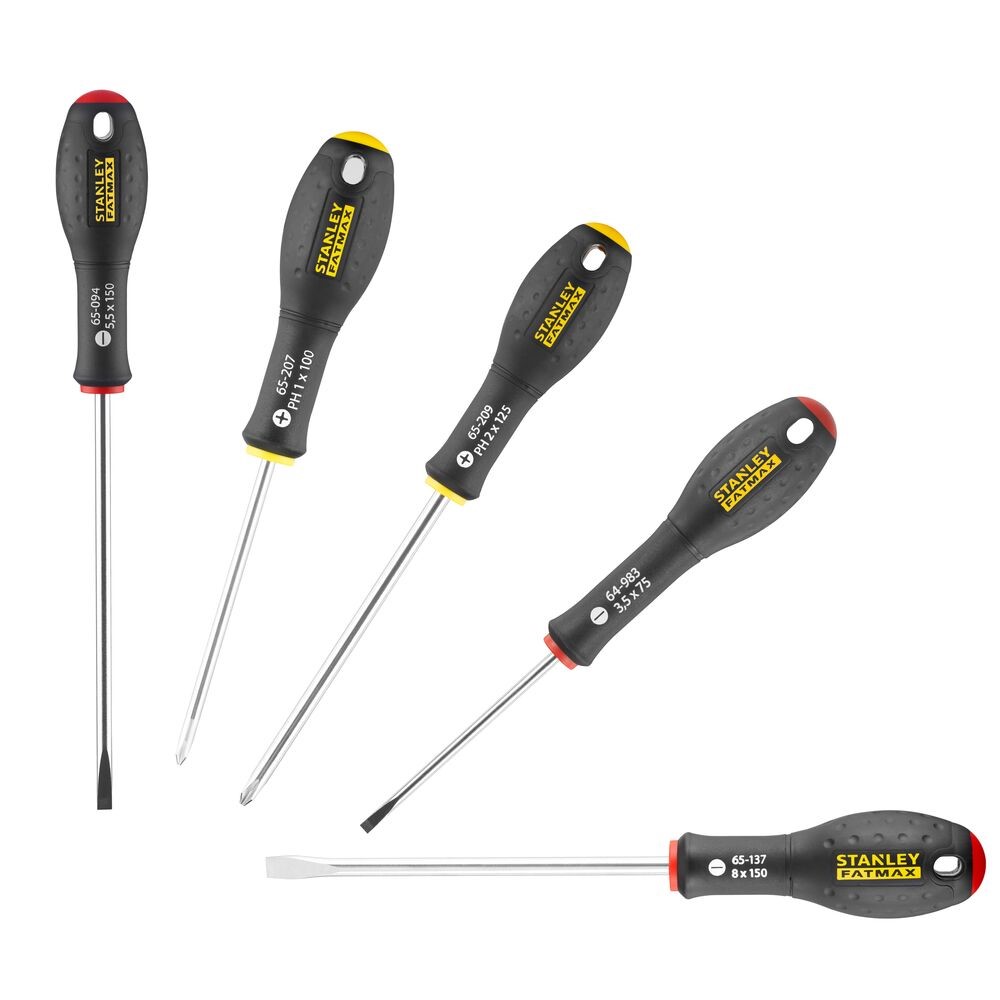 Set de tournevis Stanley FatMax 5 pièces parallèle Pozidriv acier qualité