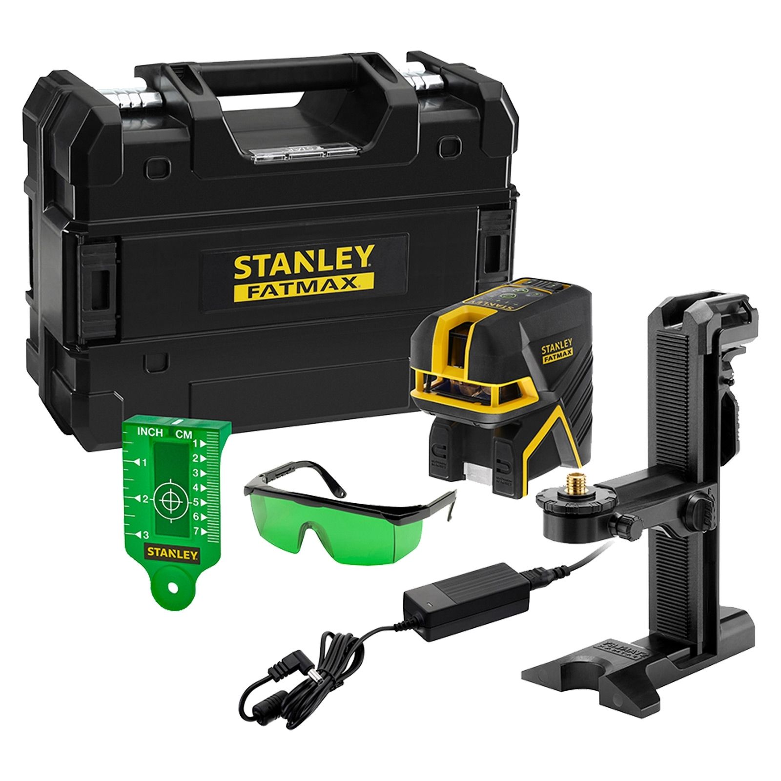 Stanley Ligne et laser 5 points FM Li-Ion vert