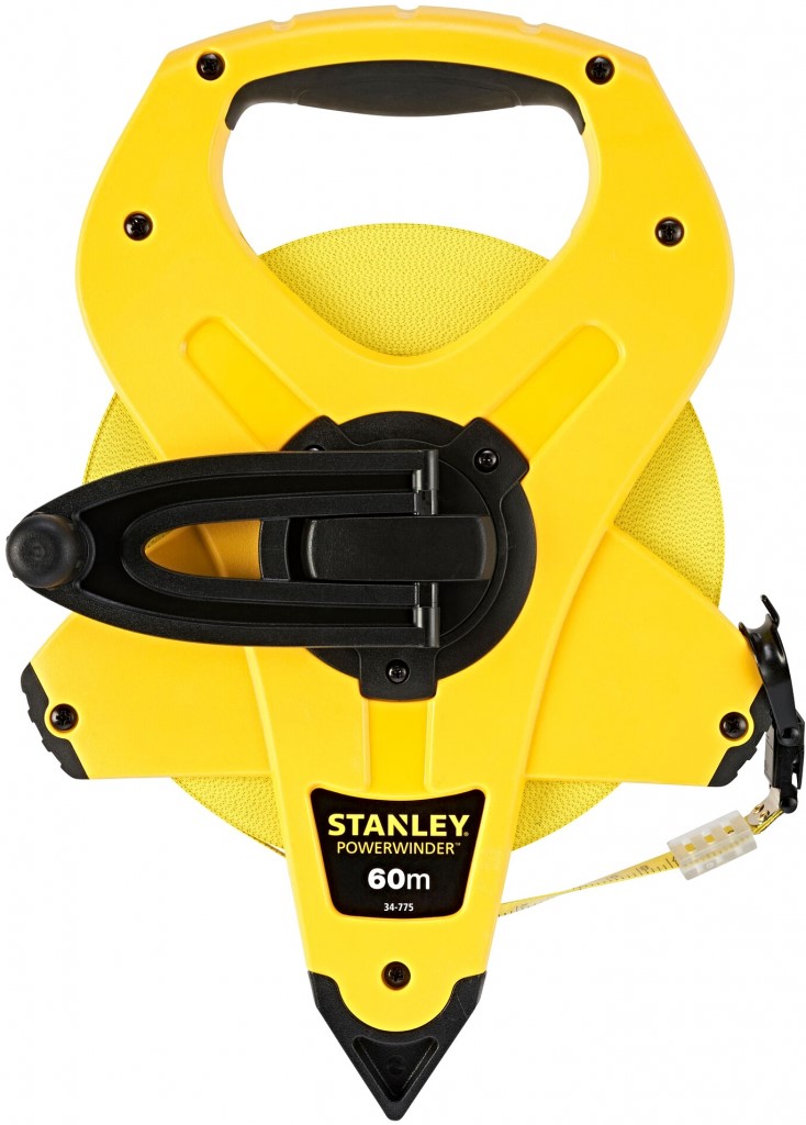 Mètre ruban Stanley PowerWinder en fibre de verre 60 m, réf. 2-34-775