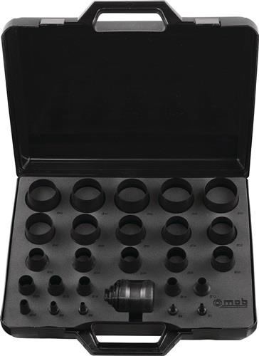 Jeu de poinçons à trous Peddinghaus 26 pièces, coffret plastique