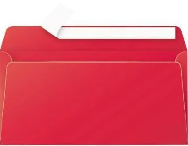 Enveloppe Pollen 5585C DL rouge cerise - Lot de 20