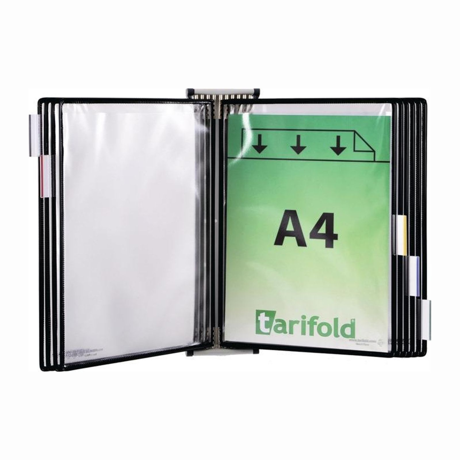 tarifold Support mural 5 panneaux de visualisation noirs - 416167