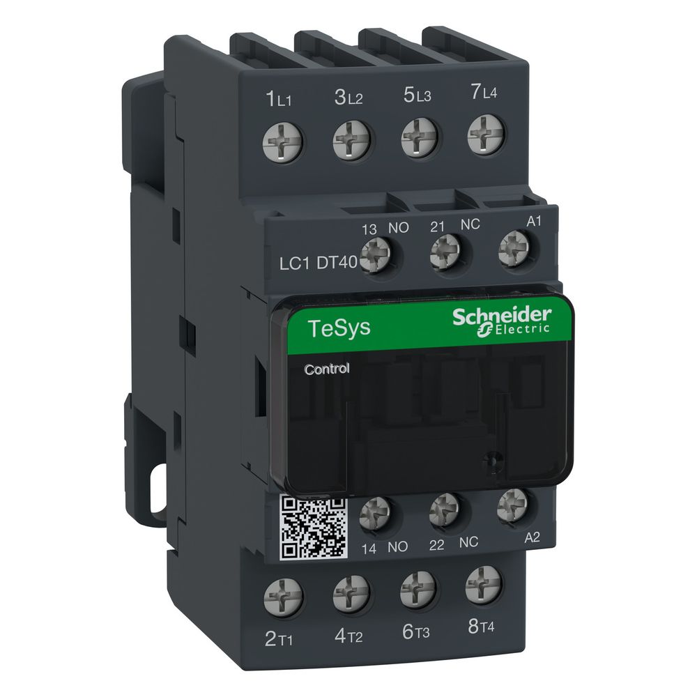 Contacteur TeSys Deca LC1D 4P de Schneider Electric, 40A, 230V AC, 91x45x99mm
