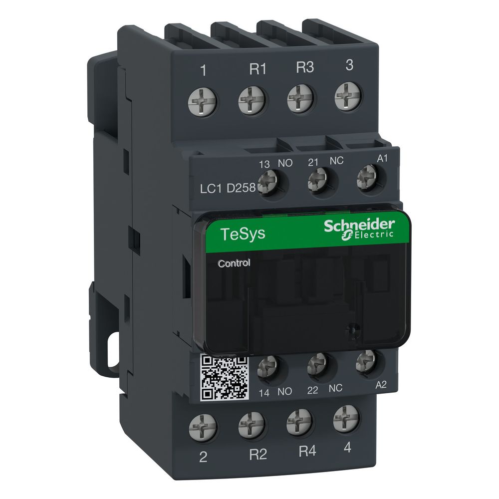 Contacteur Schneider Electric TeSys Deca LC1D258P7, 40 A 230 V AC, 4 pôles, 91x45x99 mm