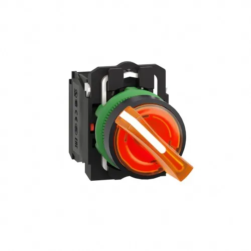 Sélecteur lumineux Schneider Electric XB5AK125B5