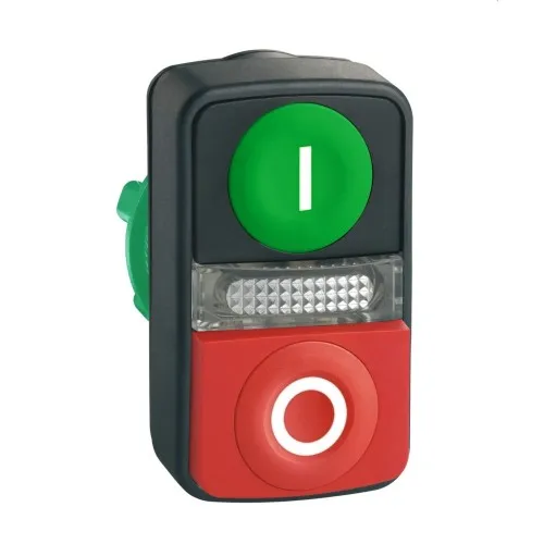 Bouton-poussoir double Schneider Electric ZB5AW7L3741