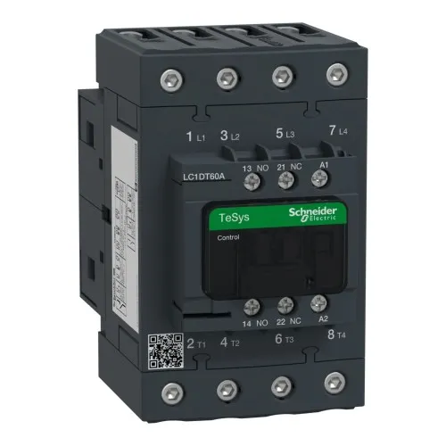 Contacteur de puissance Schneider Electric LC1DT60AP7 4P, 1S+1O, 60A, bobine 230 V AC
