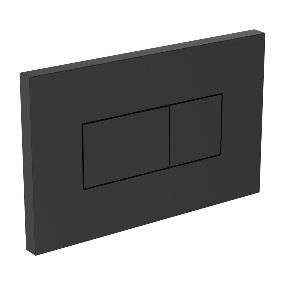 Plaque de commande Ideal Standard P2 Solea, déclenchement pneumatique, Noir