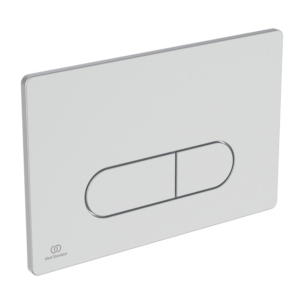 Plaque de commande Ideal Standard M1 Oleas, déclenchement mécanique, finition chrome mat