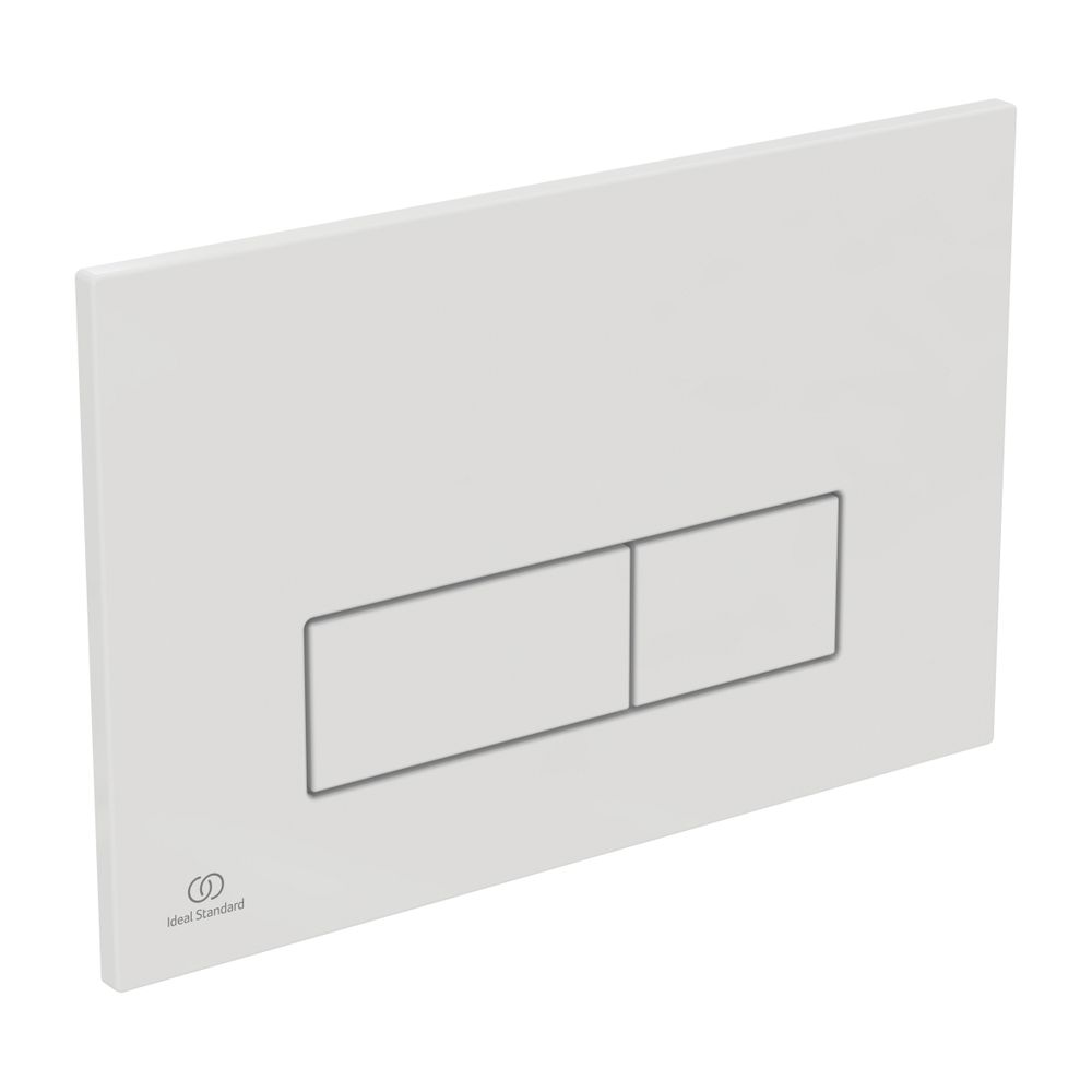 Plaque de commande P2 Oleas Ideal Standard, déclenchement pneumatique, blanc