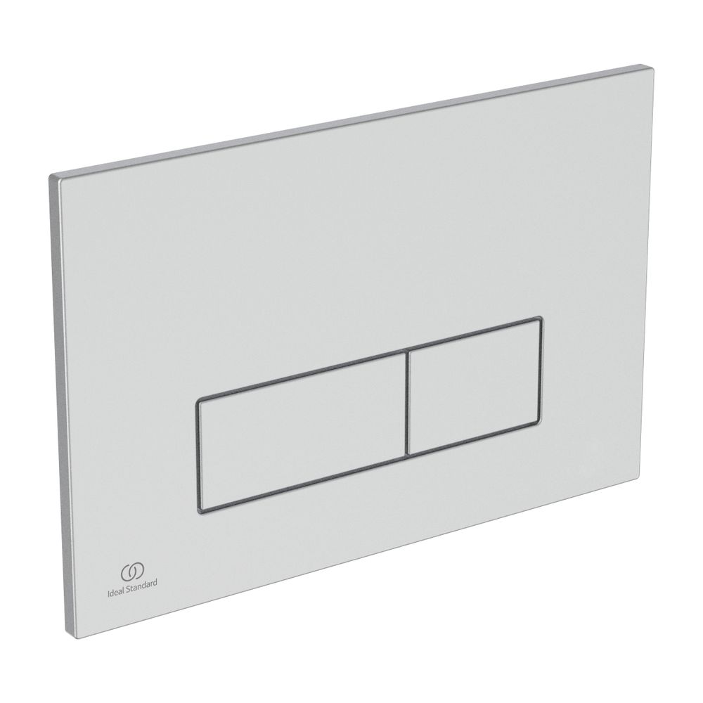 Plaque de commande Ideal Standard Oleas M2, déclenchement mécanique, finition chrome mat