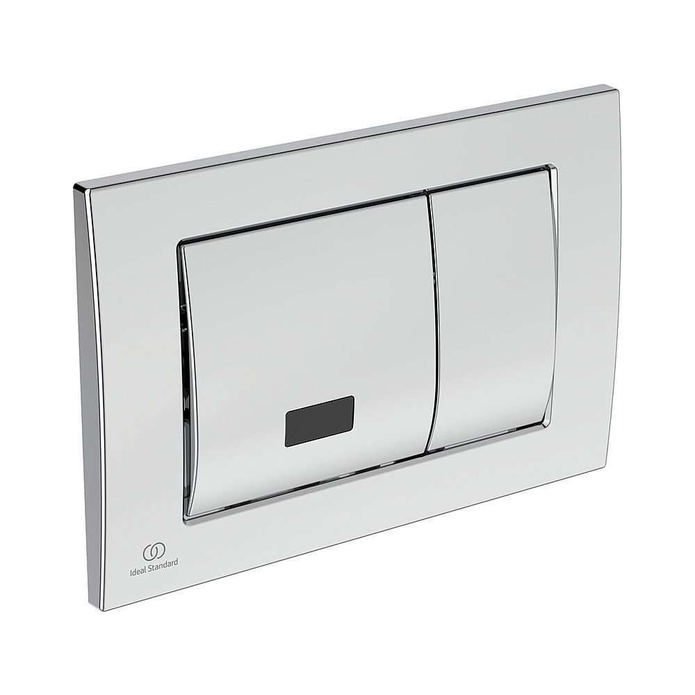 Plaque de commande Ideal Standard E1 Septa Pro, déclenchement électronique, finition chromée