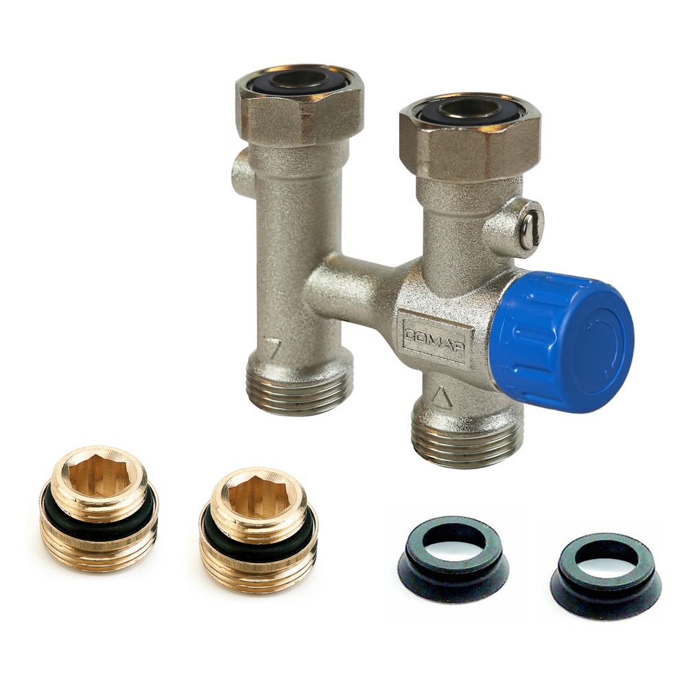 Flamco Autosar robinet à boisseau droit ThV M30 - 3/4" EK