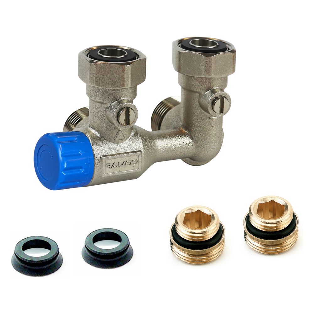 Flamco Autosar ThV-Raccord à angle M30 - 3/4" coudé à gauche