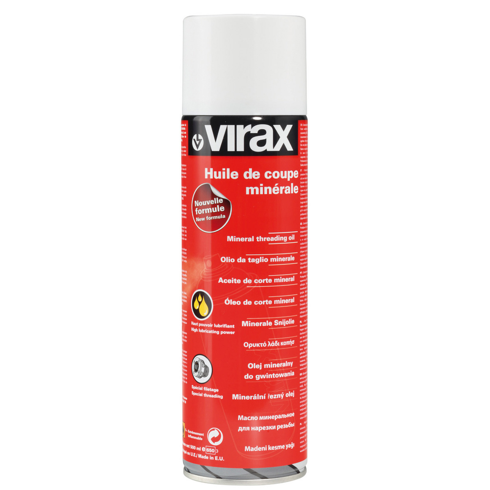 Huile de coupe VIRAX minérale - Spray - 110200