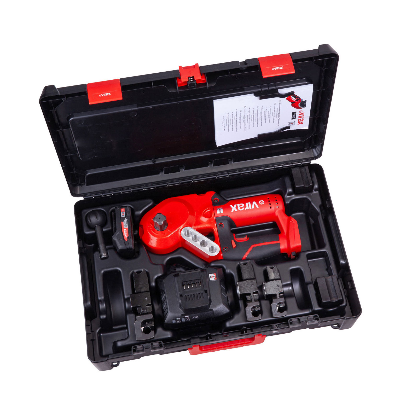 VIRAX MINISTEM BIEGER 18V 12-15-18MM - Appareil de cintrage compact et léger 18V 4,9 kg / 1x batterie 2,0 Ah + chargeur en Virabox - 251776