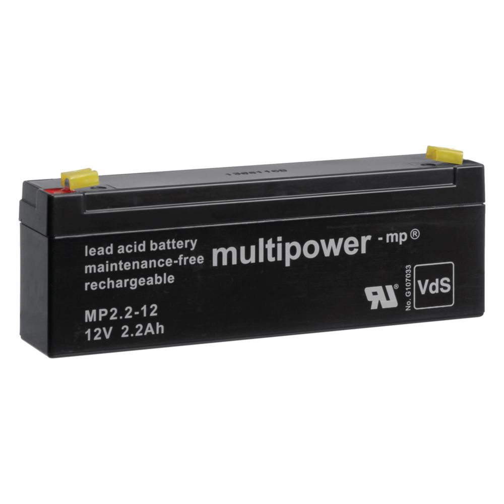 Batterie de secours Hager RFA400D pour centrale et répéteur 12 V 2,2 Ah