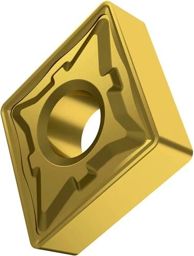 Plaquette de tournage ISO CNMG 120408E-R:6640 D.5,16mm revêtement MT-CVD or — lot de 10 pièces