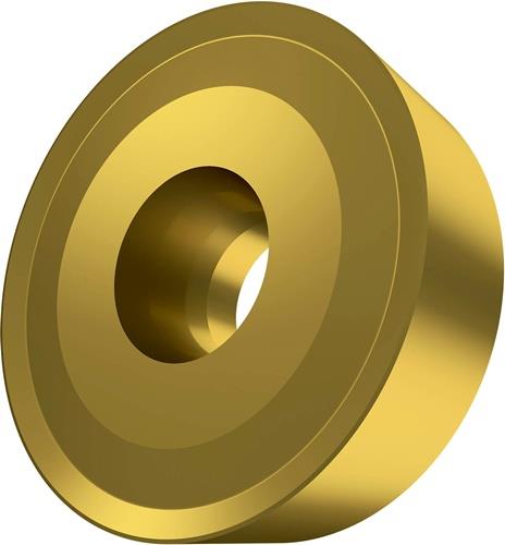 Plaquette carbure ISO RCMX 2507MOS-351:6630 Ø7,2 mm MT-CVD Gold — lot de 10 pièces