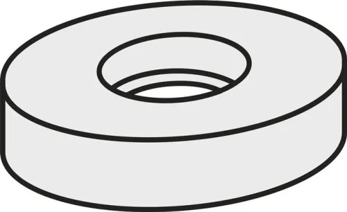 Rondelle de plaquette Pramet ISO RCU 250600:GJ11 Masse brute 28,69g couleur argent — lot de 10 pièces