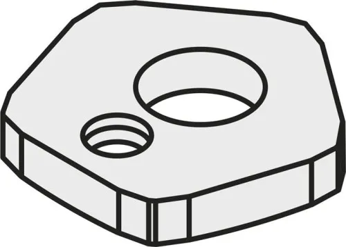 Rondelle de plaquette Pramet ISO SPN 150303:GJ11 - Poids brut 7,93 g - Couleur argent — lot de 10 pièces