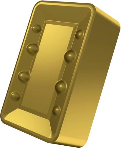 Plaquette carbure ISO LNUX 40-1129003:6630 D.9,3mm Revêtement MT-CVD or — lot de 5 pièces