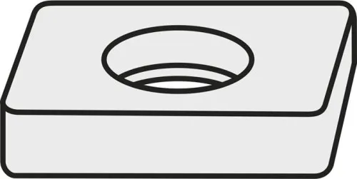 Rondelle à plaquettes amovibles Pramet ISO LNX 400632:GJ11 Poids brut 76g Couleur argent — lot de 5 pièces