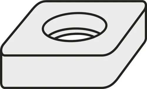 Rondelle de support à plaquettes réversibles Pramet ISO SSN 250620:GJ11 Poids brut 33,16 g Couleur argent — lot de 10 pièces