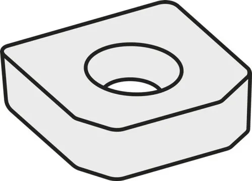Rondelle de plaquette ISO LNK 220616:GJ11 Pramet (poids brut 26 g, couleur argent) — lot de 10 pièces