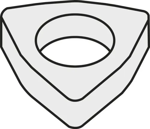 Rondelle pour plaquette amovible Pramet ISO DWN 130612:GJ11 poids brut 28,04 g couleur argent — lot de 10 pièces